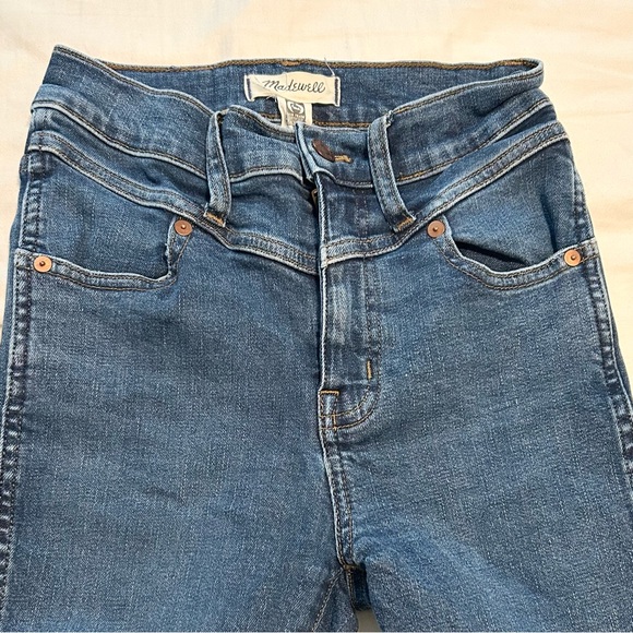 Madewell Medium Blue Seamed Toothpick Skinny Jeans - Picture 4 of 5